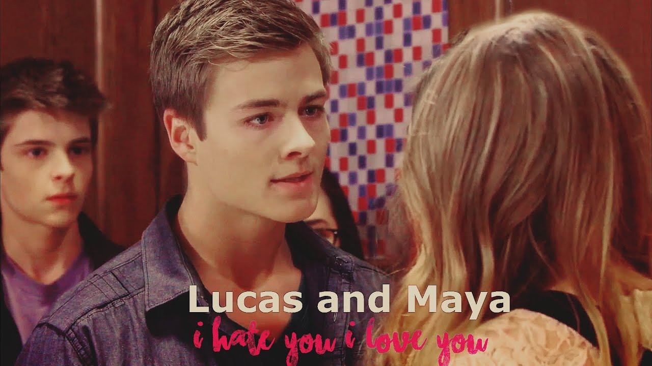 lucas and maya | (AU)  i hate u i love u