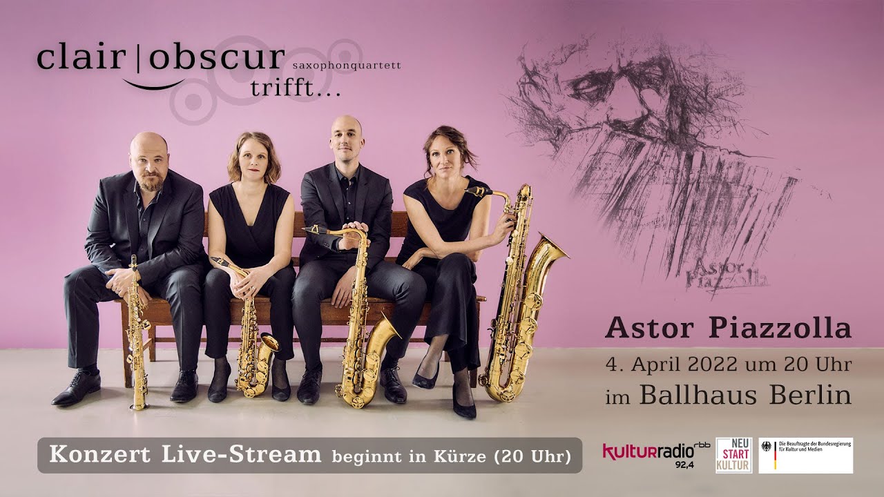 clair-obscur live im Ballhaus Berlin: „Astor Piazzolla - Memorias“