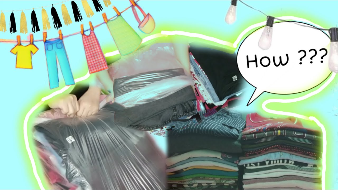 How to neatly store folded clothes in plastic | Laundry Series
