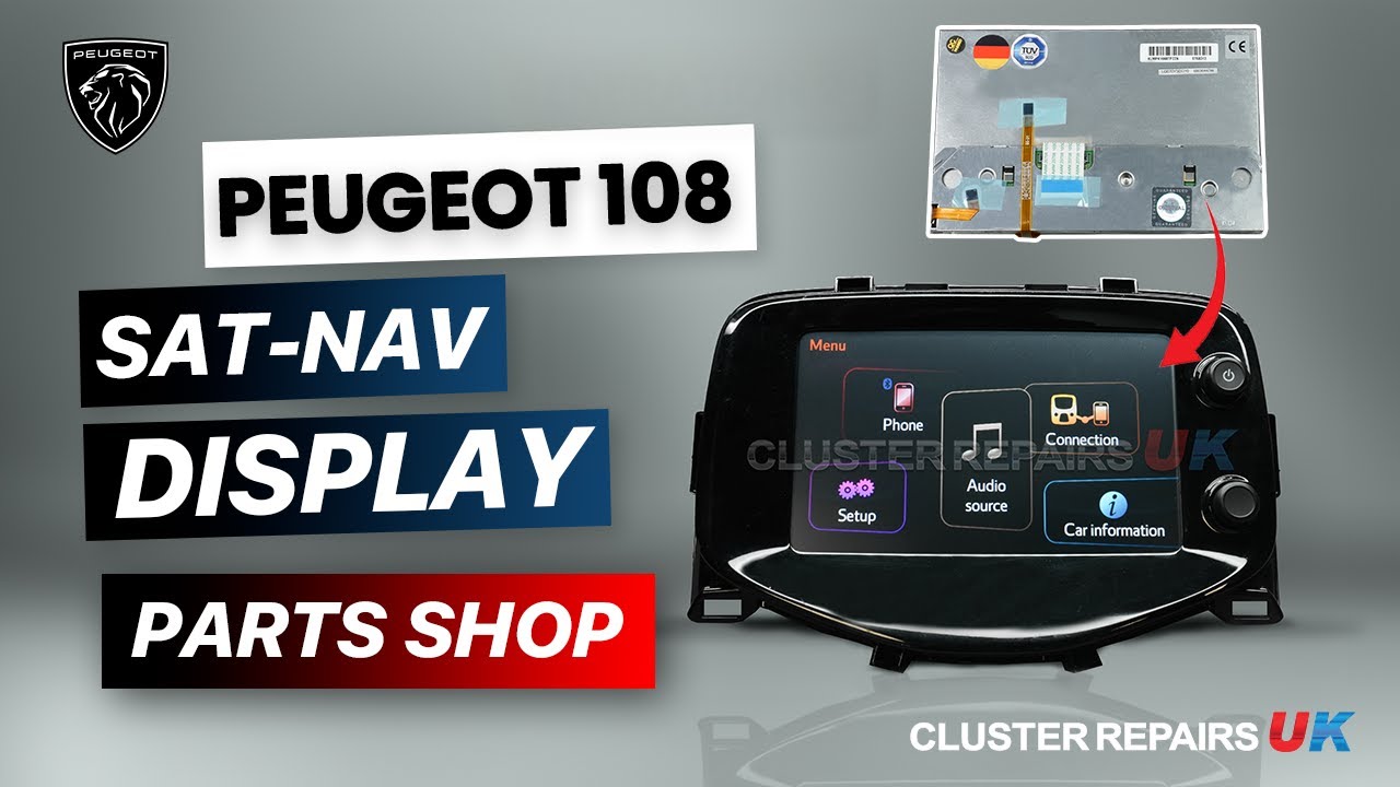 Peugeot 108 Sat Nav Touchscreen Display Faulty? Spare Part - 2013 - 2022 Model 861400H020 Fixed!
