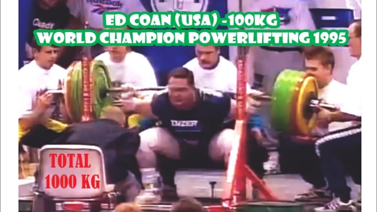Ed Coan (USA) -100kg World Champion Powerlifting 1995-11-15 Finland (TOTAL 1000 KG).
