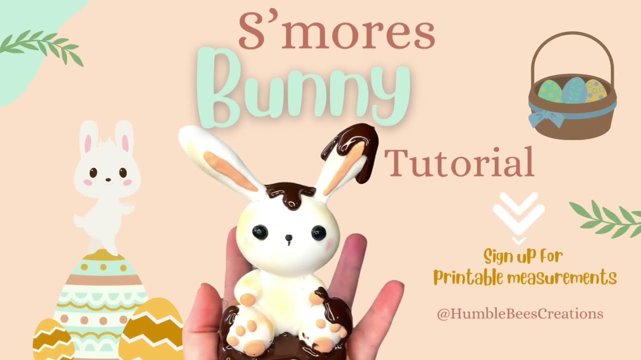 Humble Bees Foam Clay Smores Bunny Tutorial Blog