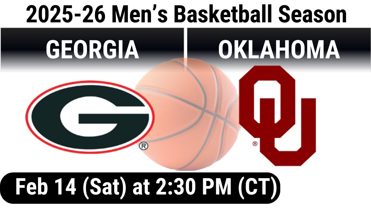 2026 Feb 14 MBB Georgia Bulldogs vs Oklahoma OU Sooners FULL GAME Men's Basketball 20260214
