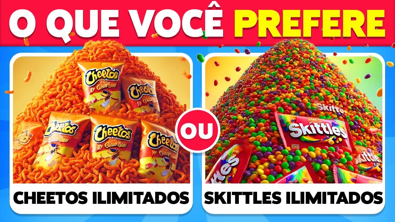 O Que Você Prefere...? Comidas Salgadas vs Doces 🍟🍧