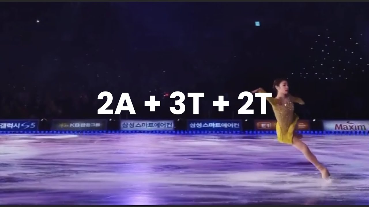 Yuna Kim triple+triple combinations collection
