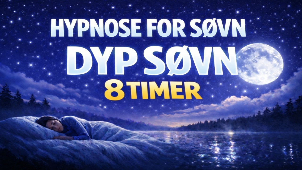 Sov Dypt i Natt 🌙 Hypnose for Innsovning og Dyp Søvn (8 Timer) | Norsk Søvnhypnose
