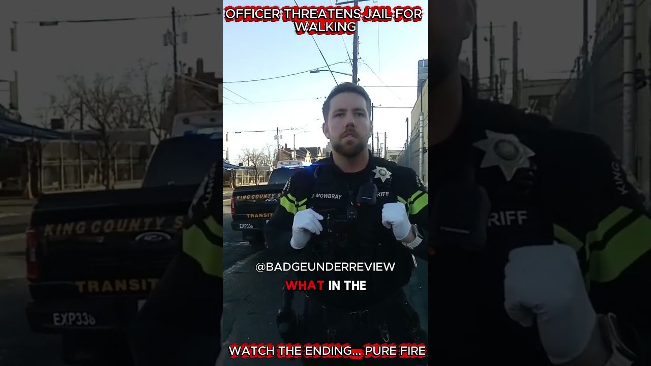 AM I DETAINED Woman schools Officer on 'Loitering' lies