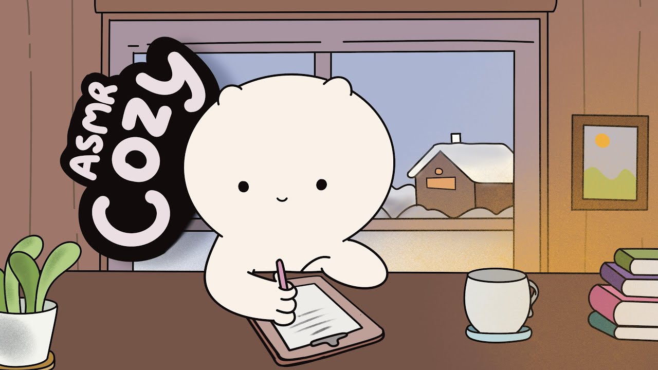 Cozy ASMR animation for Studying | Mochi Cat