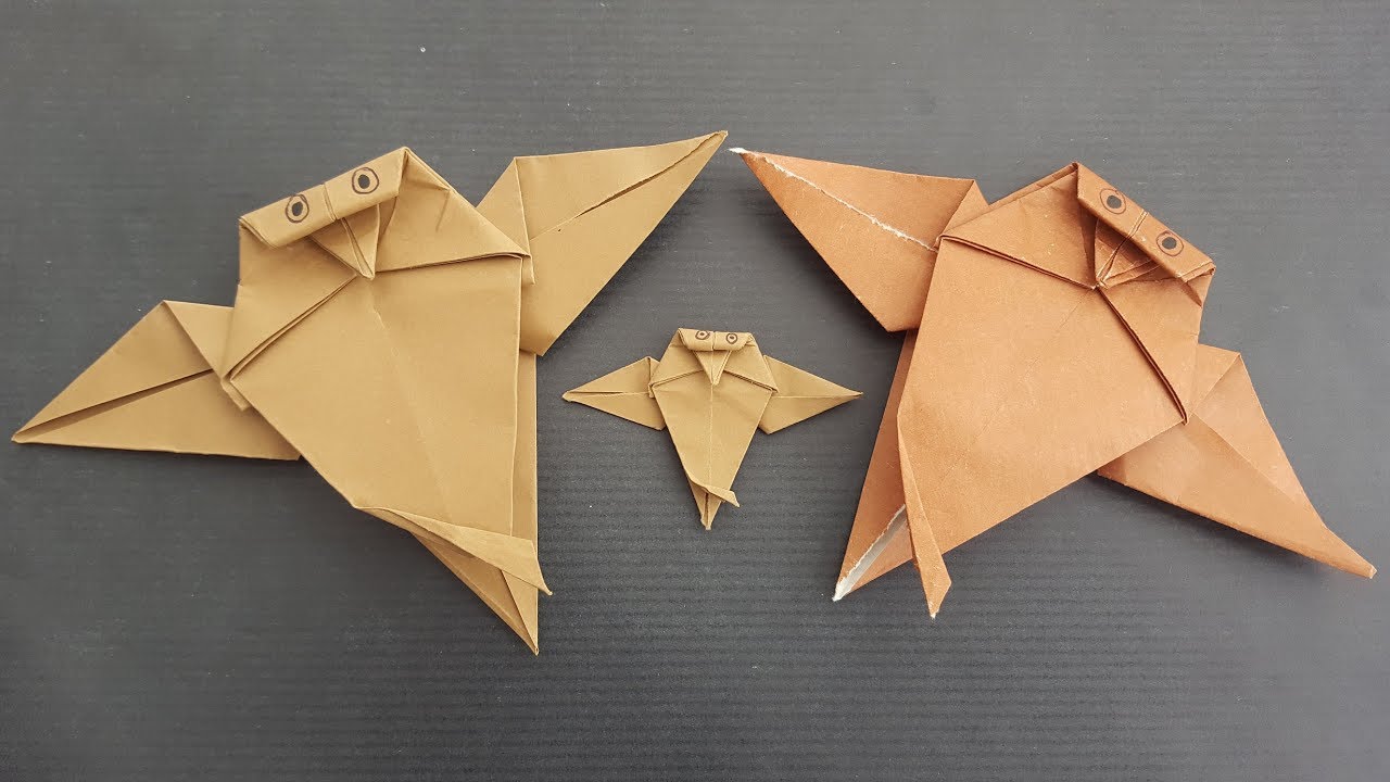 ⩥ Cómo hacer un 🦉 BUHO de papel | Origami FÁCIL ✅