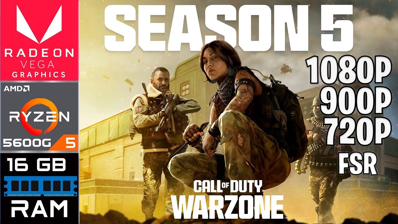 Call of Duty: Warzone Temporada 5 | Ryzen 5 5600G | 16GB RAM