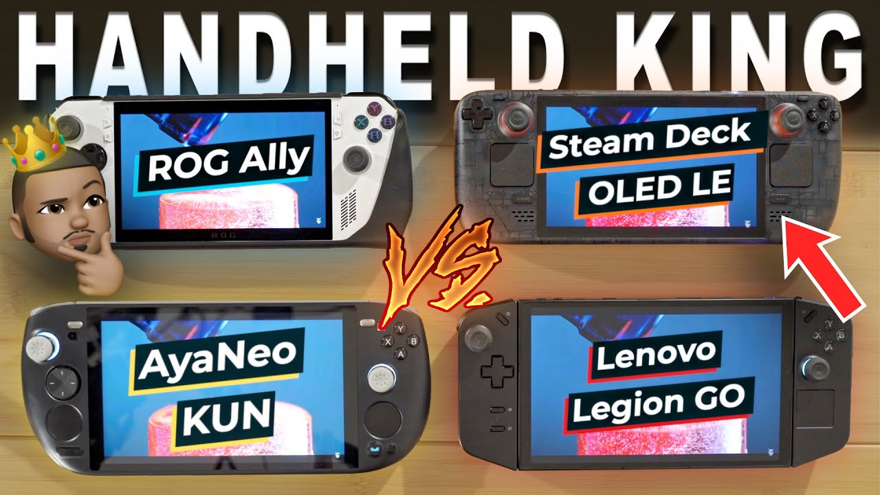 Steck Deck OLED против ROG Ally против AyaNeo Kun против Legion Go | Подробный обзор