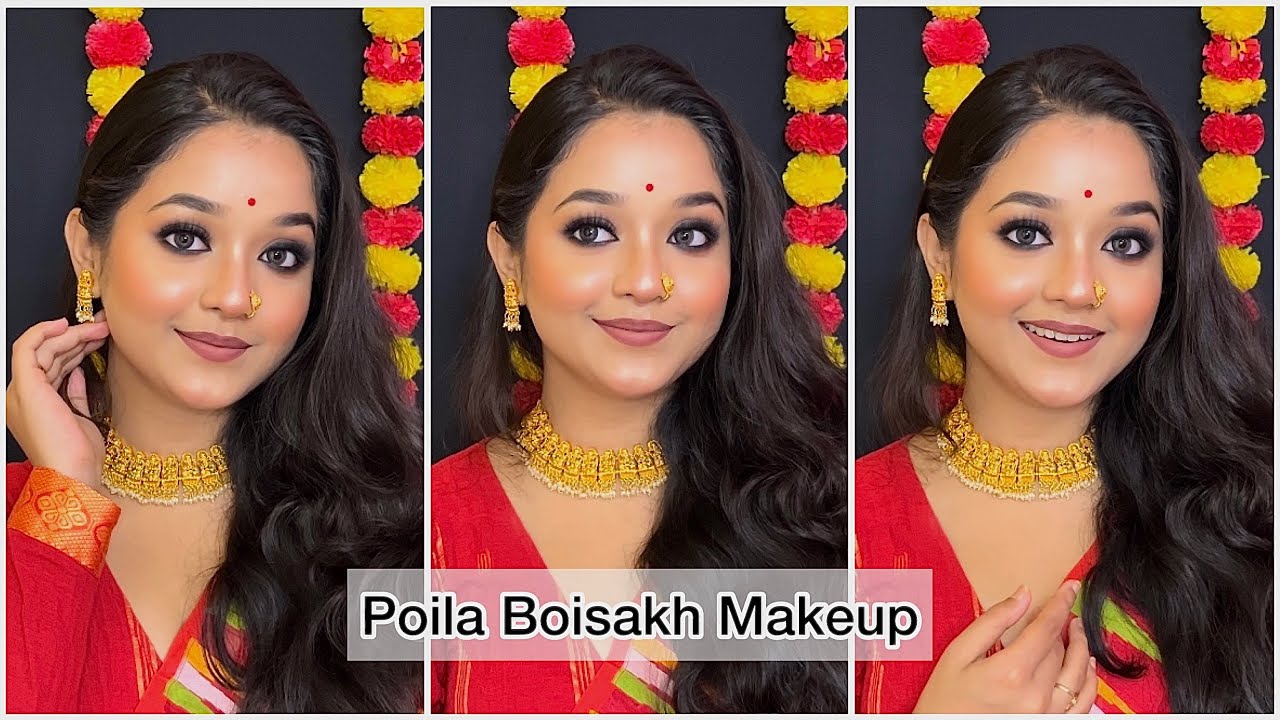 Nababarsha & Poila Boisakh Look For Begginers | Sabeki Traditional Makeup |
