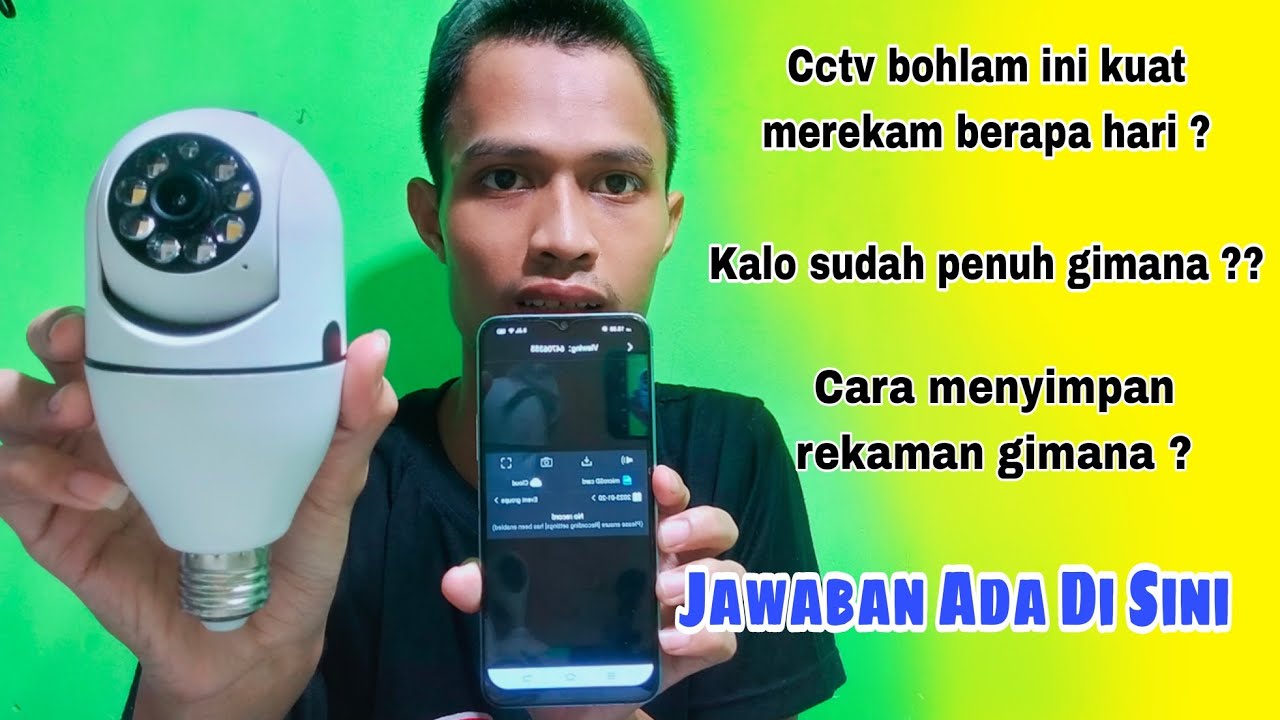 Cara CCTV supaya bisa menyimpan rekaman
