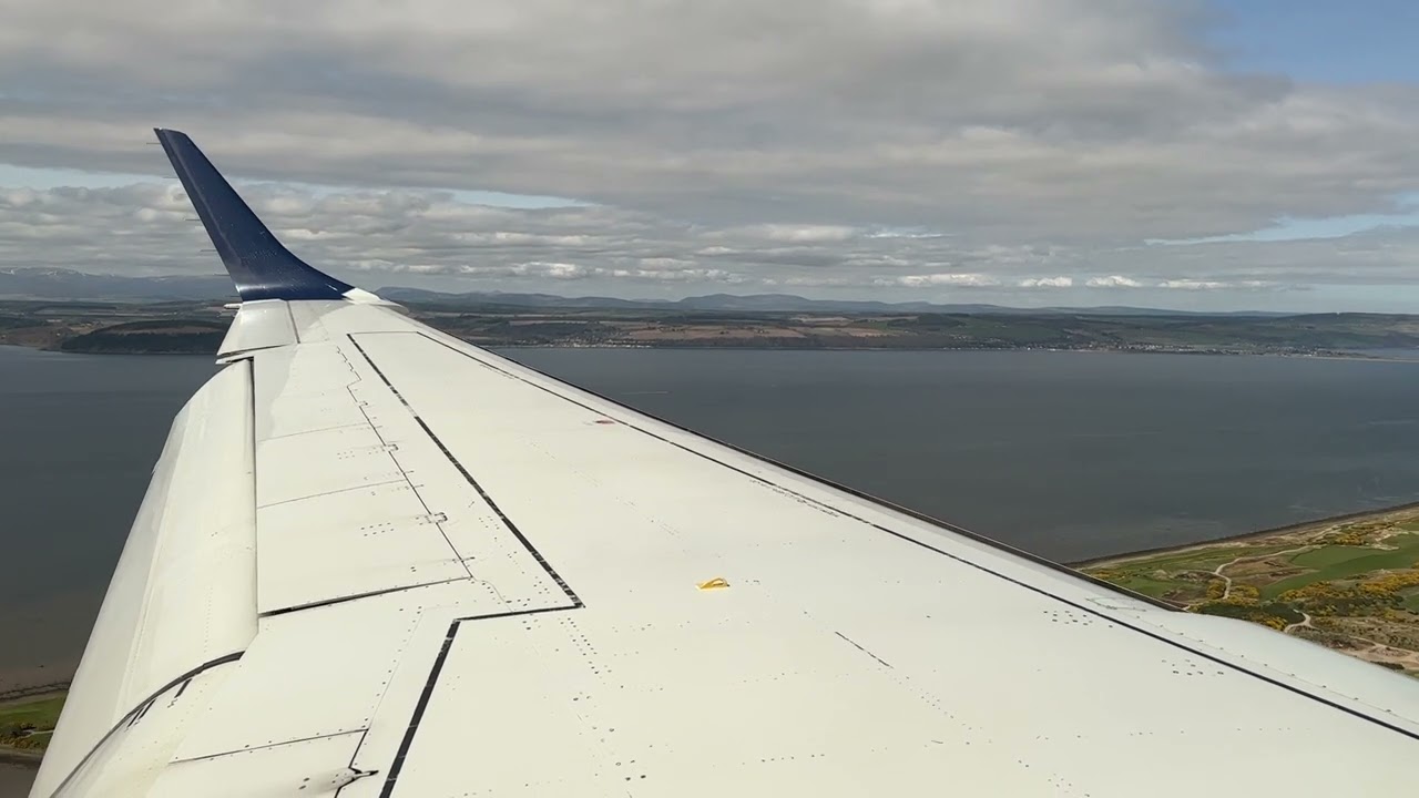 KLM flight KL0927 - Landing in Inverness Airport, Scotland