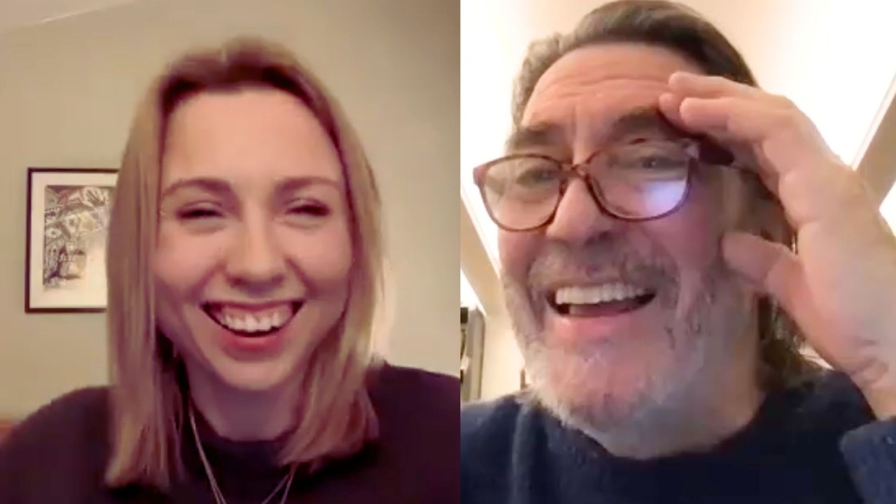 Ciarán Hinds and Polly Findlay on 