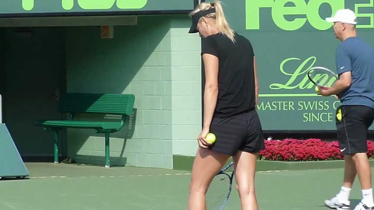 Maria Sharapova practice, Miami - Sony Ericsson Open 2013.
