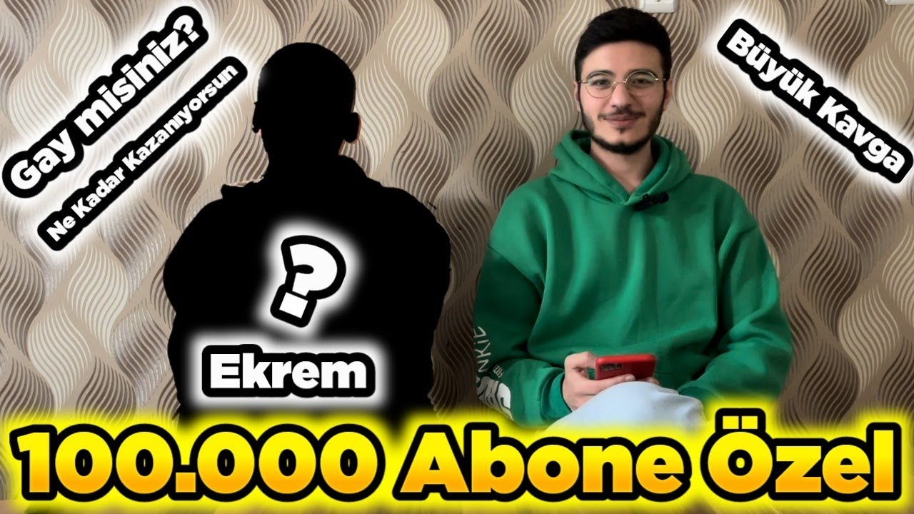 100.000 Aboneye &Ouml;zel Video Soru Cevap Ekrem Facecam - SENSEY