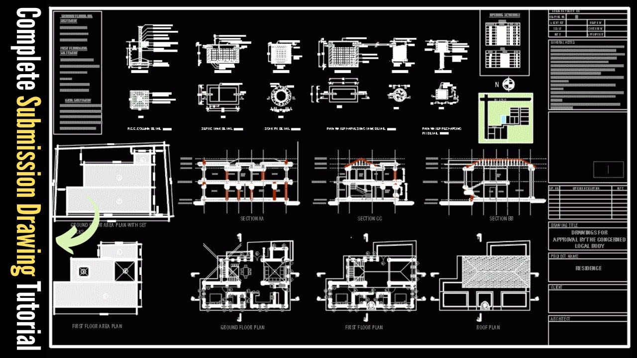 Submission Drawings in AutoCAD Workshop for Professionals