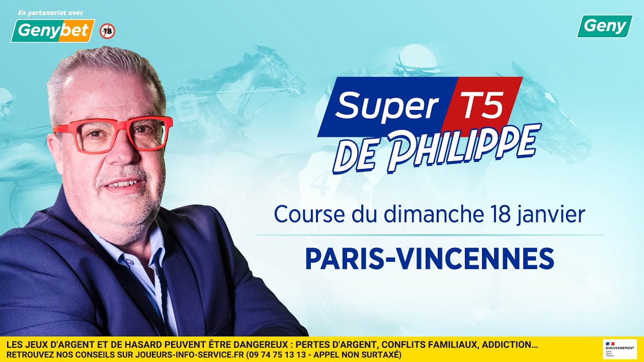 LE PRONO DU SUPER TOP 5 (R1-C4) | 18/01/2026 | A PARIS-VINCENNES
