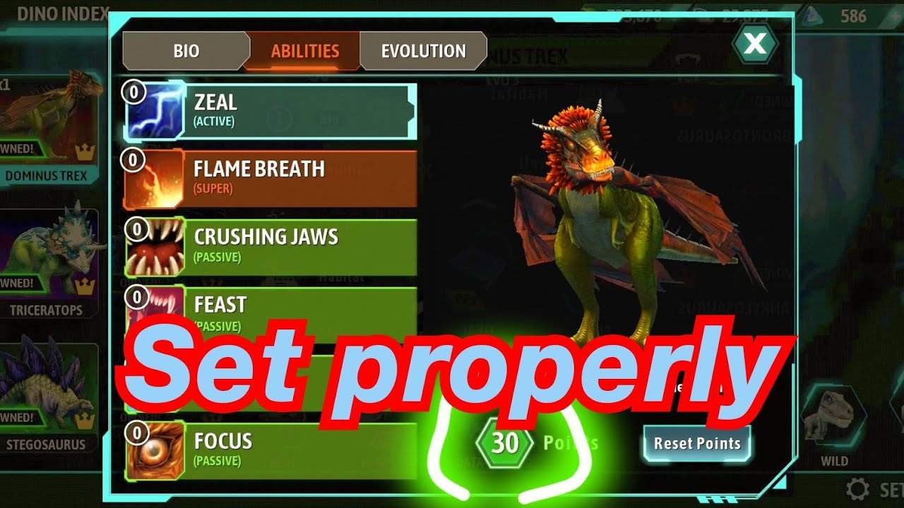 D-rex Abilities adjustment | DINO TAMERS || 4017