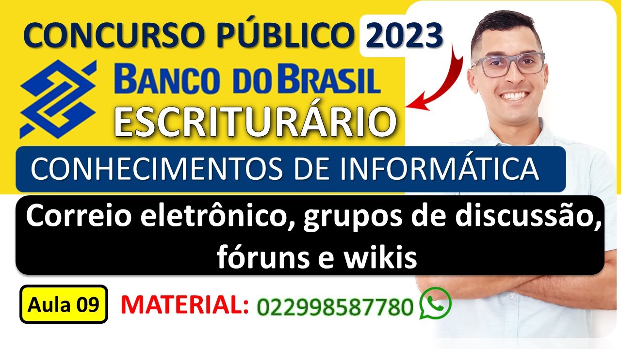 Correio eletrônico, grupos de discussão, fóruns e wikis | Concurso BB 2023 | Informática Cesgranrio