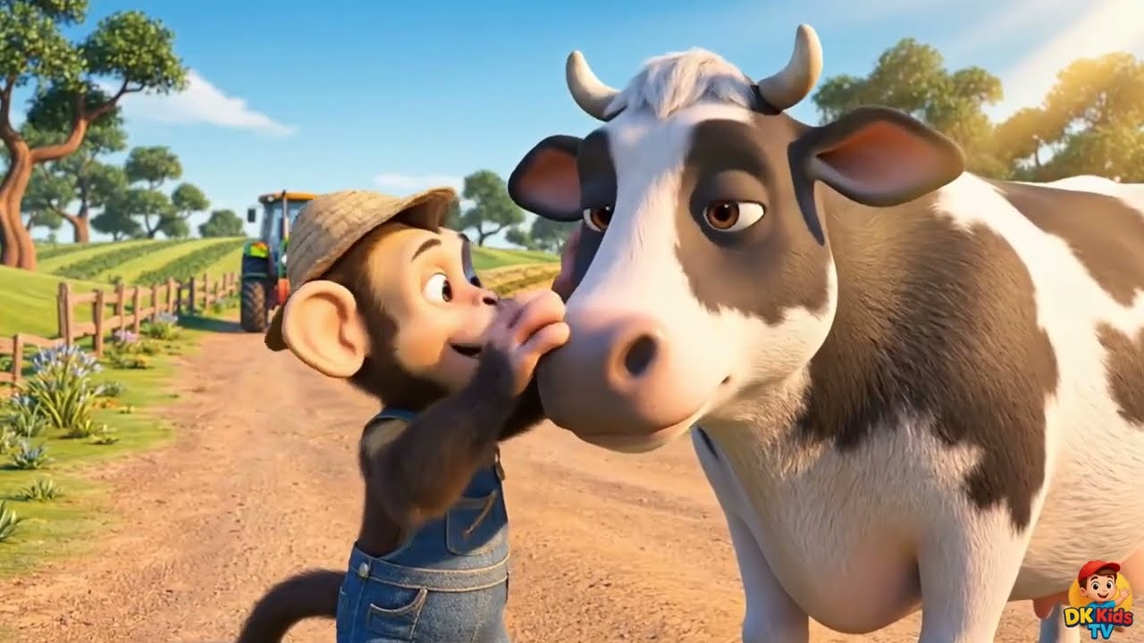 शेर ने रास्ता रोका बहादुर किसान बंदर ने गाय को बचाया Tiger vs Mo