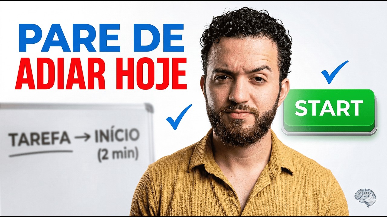 Como parar de procrastinar: o detalhe que seu cérebro usa para te puxar pro fácil