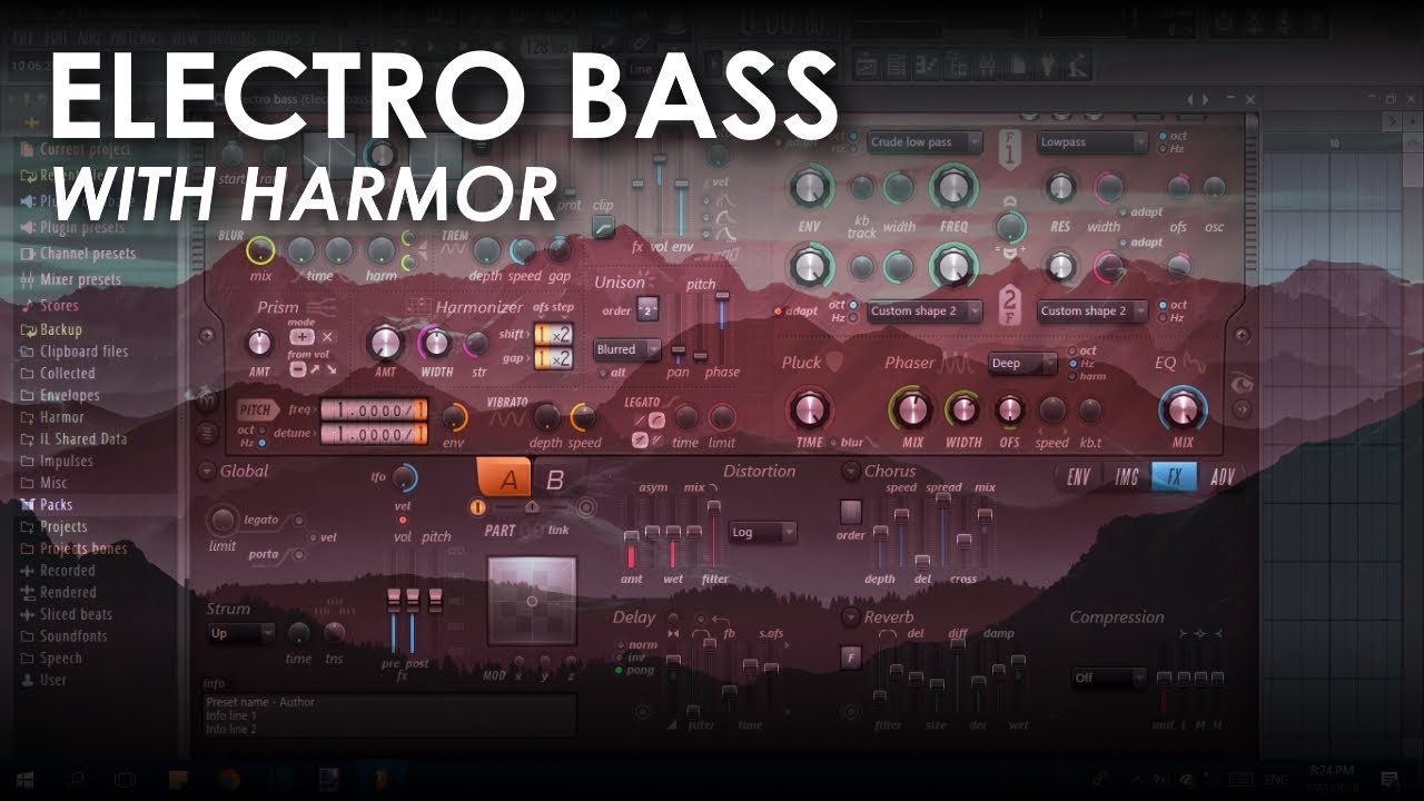 Electro bass with Harmor | FL Studio Tutorial