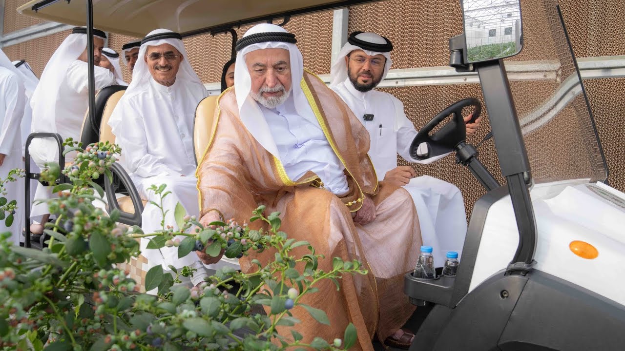 صاحب السمو حاكم الشارقة يشهد تدشين منتجات «غراس» العضوية في الصوبات الزراعية