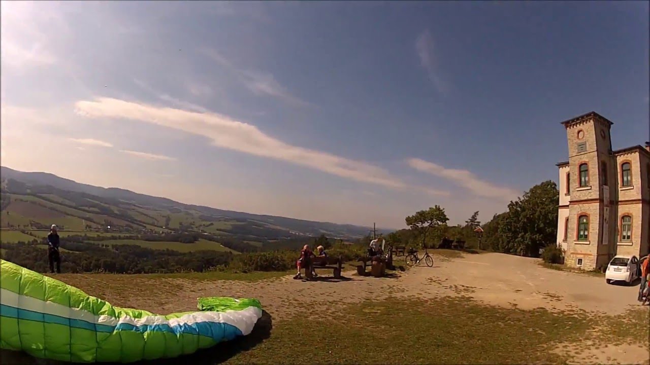 geiler Pargliding Herbstflug auf dem Hörselberg 09.2015