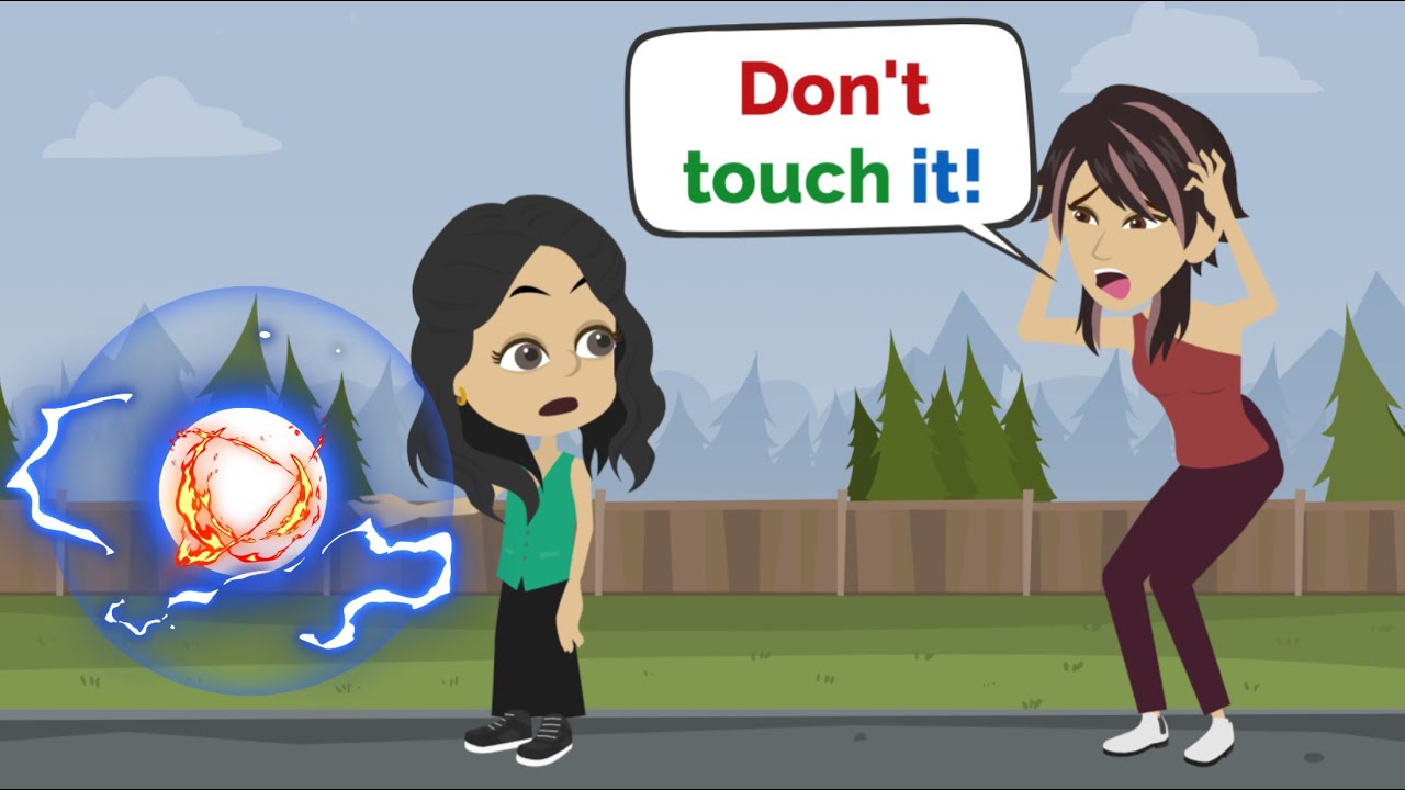 Nora finds a MAGIC BALL | Easy English conversation practice | Nora English