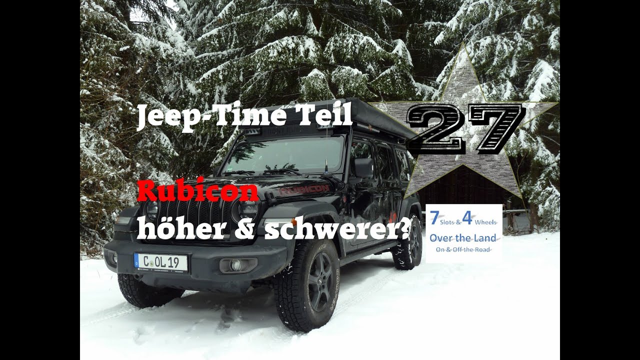 Jeep-Time Teil 27: Rubicon höher & schwerer? Geplante Fahrwerkshöherlegung, Auflastung, Winde