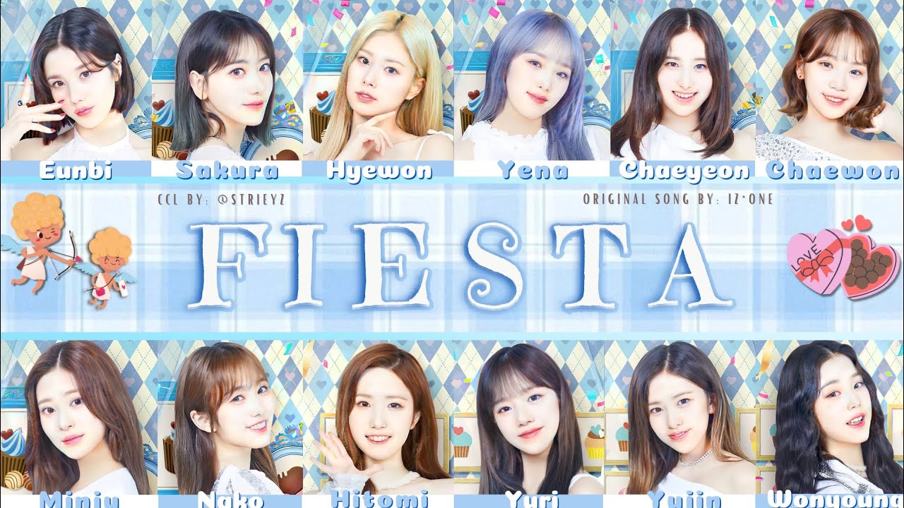 [ HAN/ROM/ENG LYRIC ] FIESTA IZ*ONE COLOR CODED LYRIC