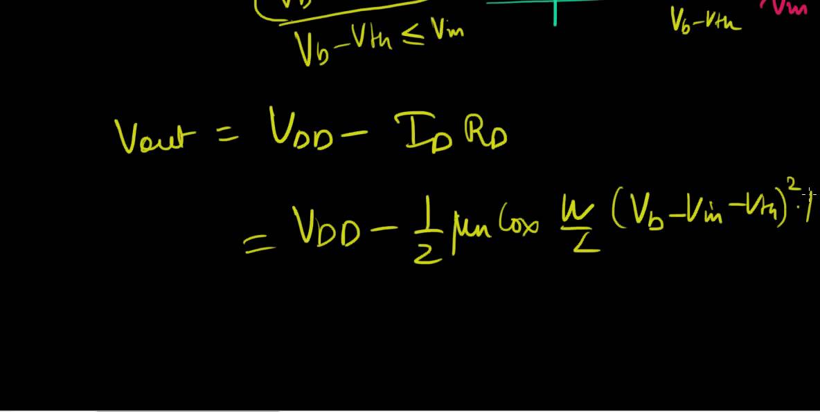 Common Gate Amplifiers - Gain Equation