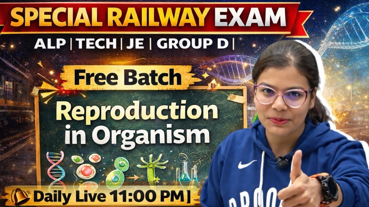 🌸🚆 Reproduction in Hinglish | Railway Science Special | By Usha Mam 🔬✨