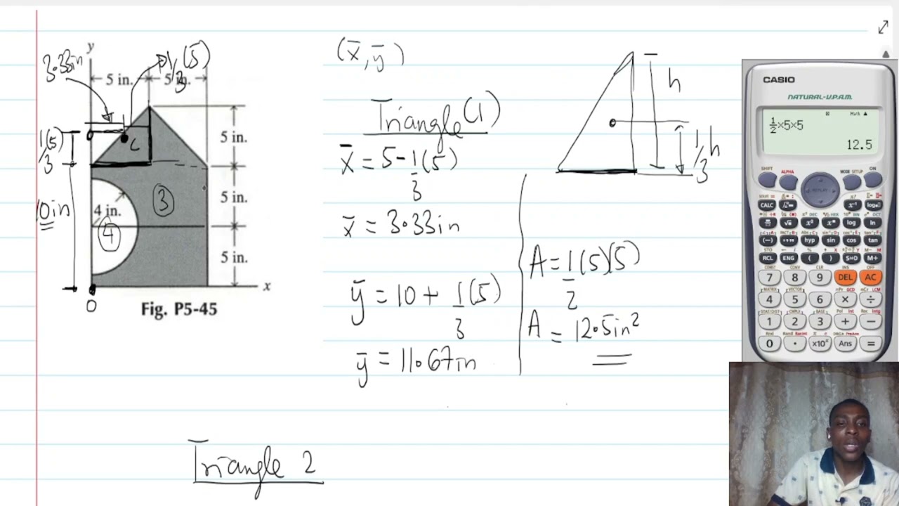 Centroid of Areas, Problem Set 2