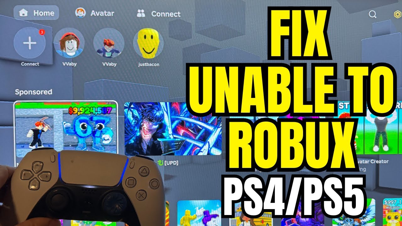 Как исправить проблему с невозможностью покупки Robux в Roblox (PS4/PS5) в 2026 году