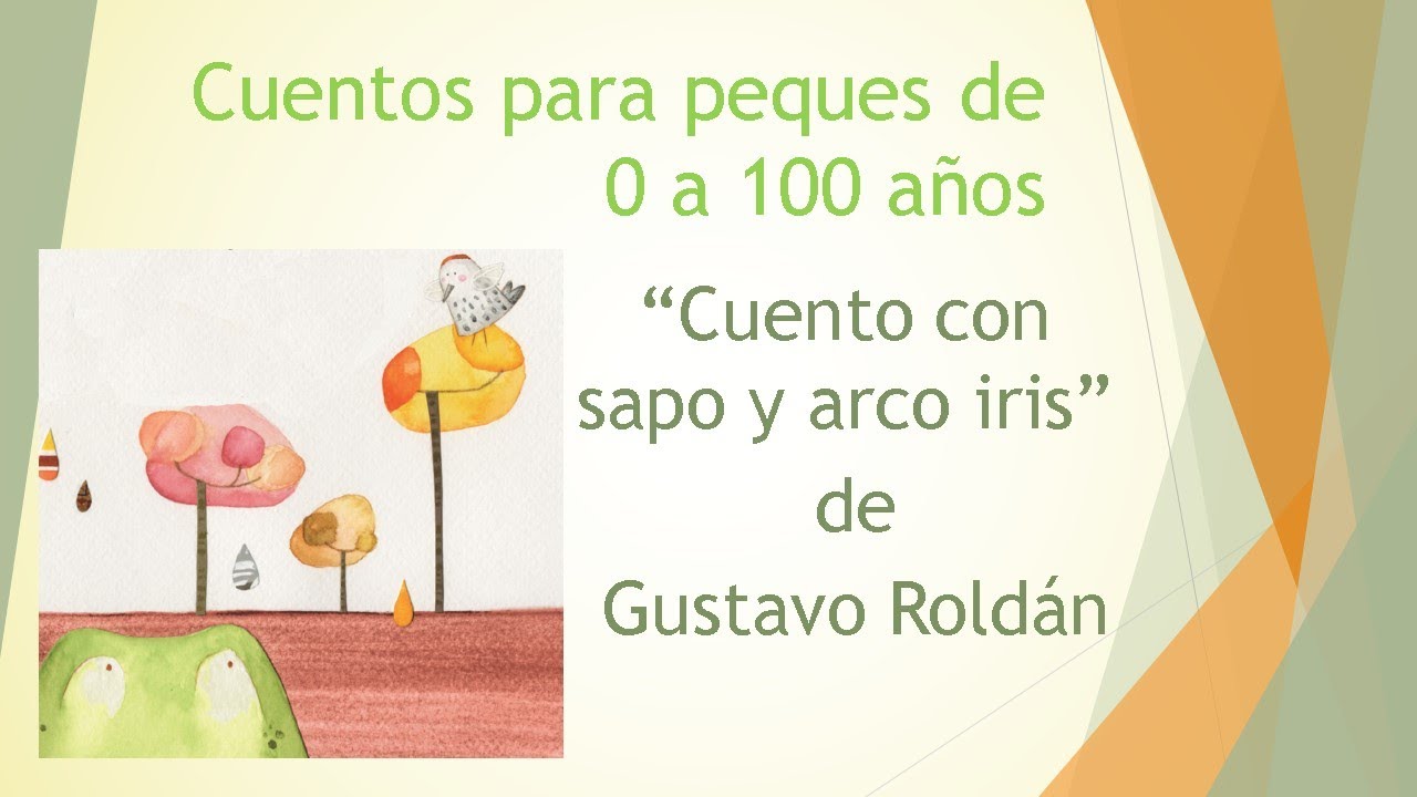 Cuento con sapo y arco iris