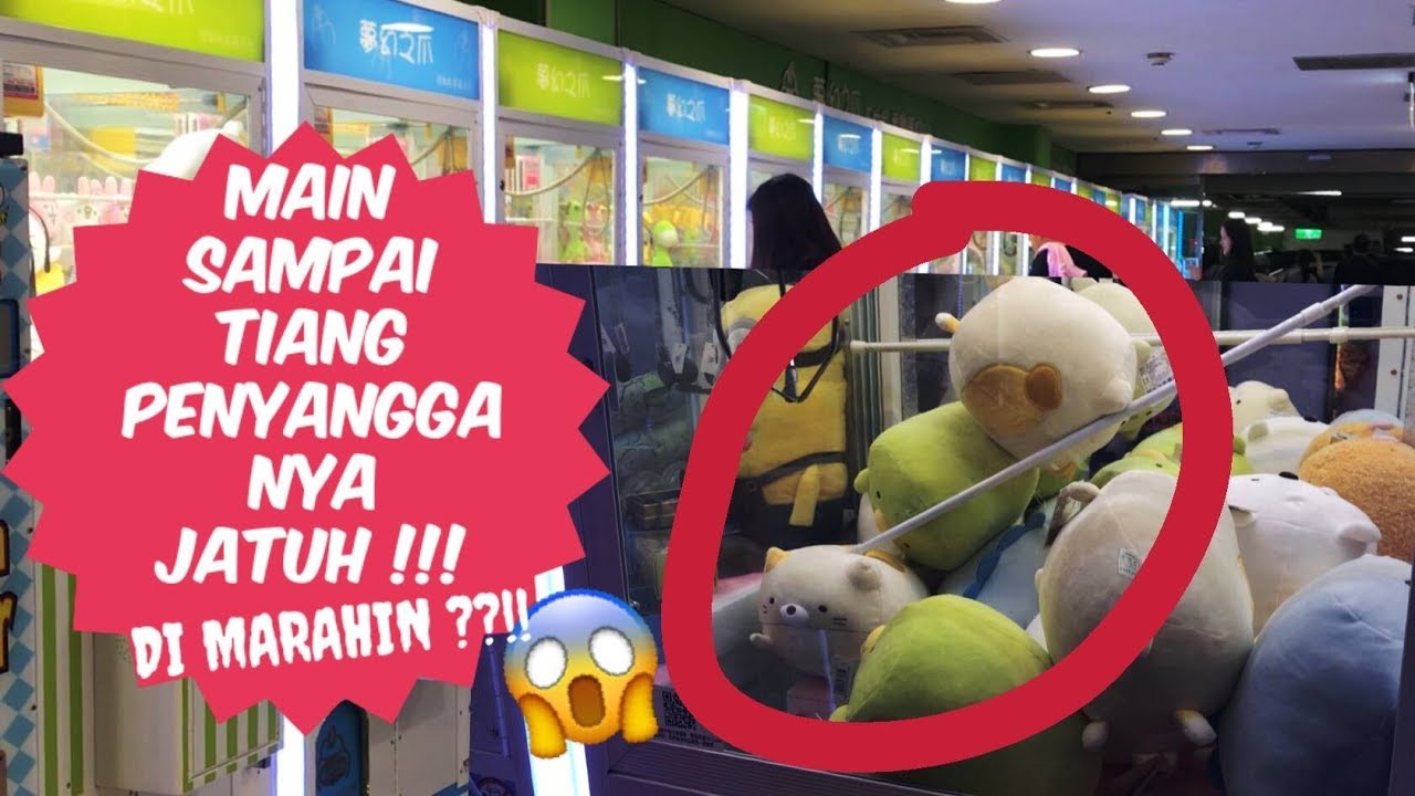MAIN SAMPAI PENYANGGA NYA JATUH !! | BORONG BONEKA SUMIKKO GURASHI | CLAW MACHINE | 夾娃娃