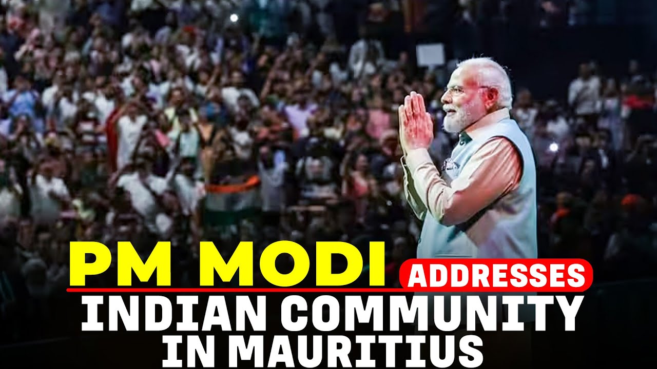 PM Modi&rsquo;s interaction with members of Indian community in Mauritius | India- Mauritius