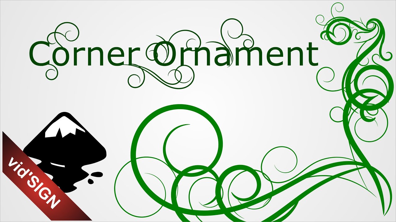 How to Design Ornament Corner using Inkscape