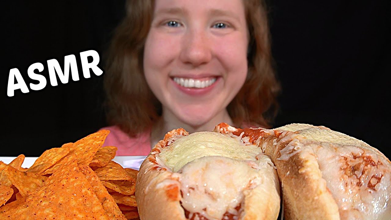 ASMR MEATBALL SUBS MUKBANG (No Talking) EATING SOUNDS