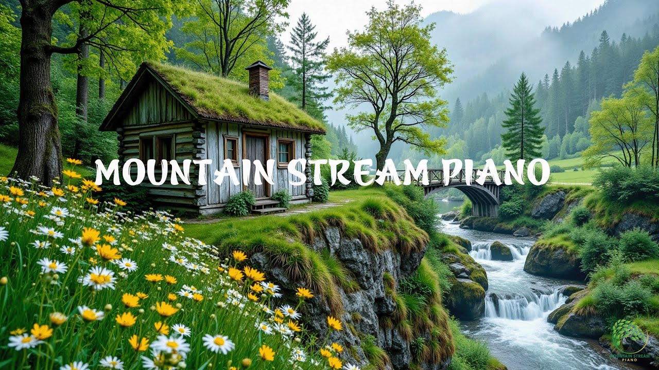 Deep Healing Piano🍀Majestic Mountain Stream & Nature Sounds — Stop Overthinking, Sleep & Inner Peace