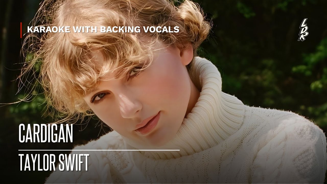 Taylor Swift - cardigan (Karaoke with backing vocals) |Lyrics|