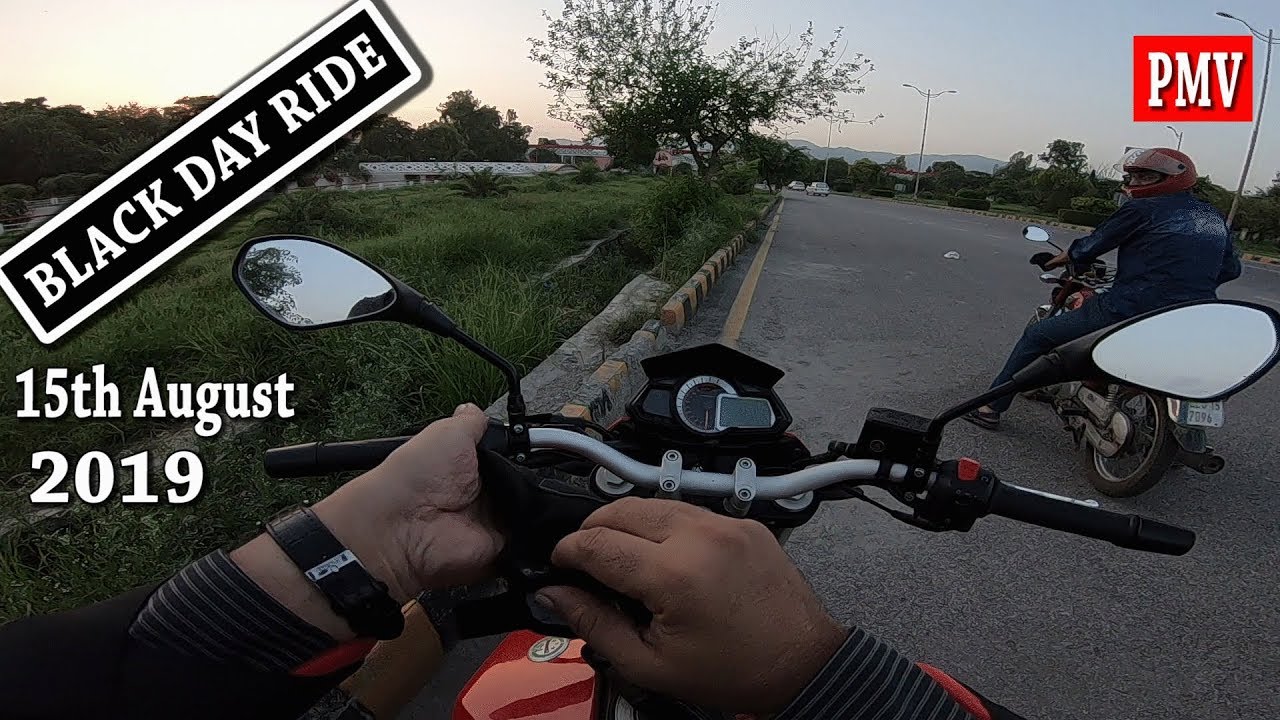 BLACK DAY RIDE 15th AUGUST 2019 IN ISLAMABAD PAKISTAN | Benelli Tnt 25 Ride