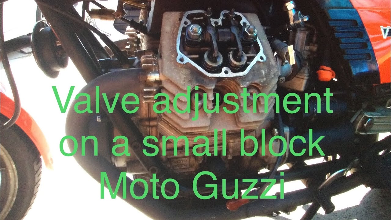 Valve adjustment on a Moto Guzzi small block engine easier than you think