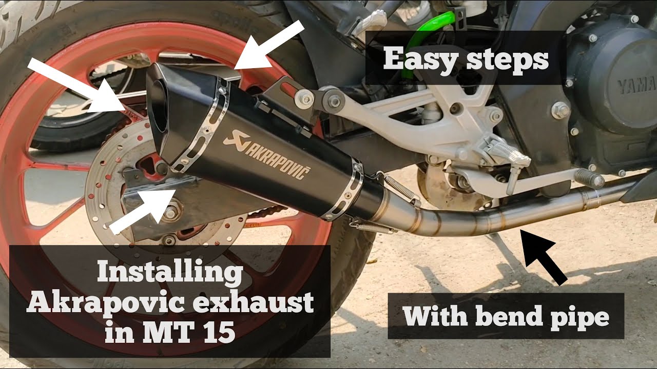 Installing Akrapovic Exhaust in MT15 | High Octane Tamil | DIY | Easy steps