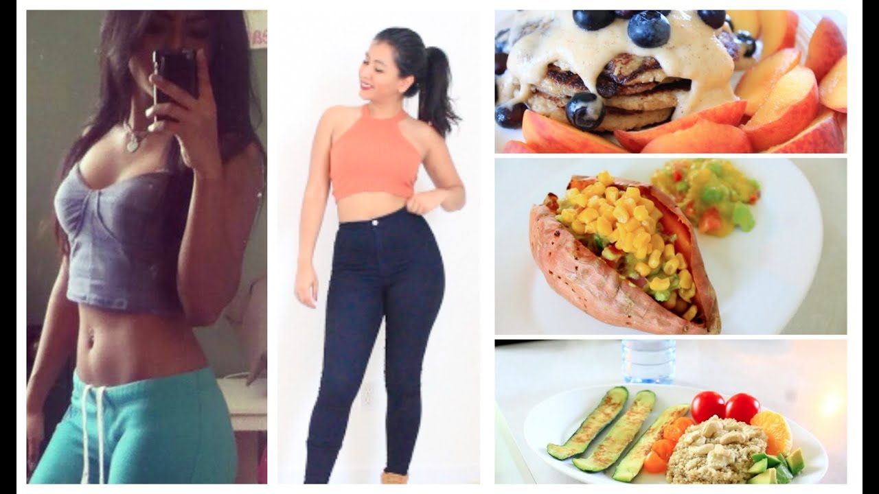 LO QUE COMO EN UN DIA/ COMO MEJORE MI CUERPO Y SALUD |VIKKICLOE♡