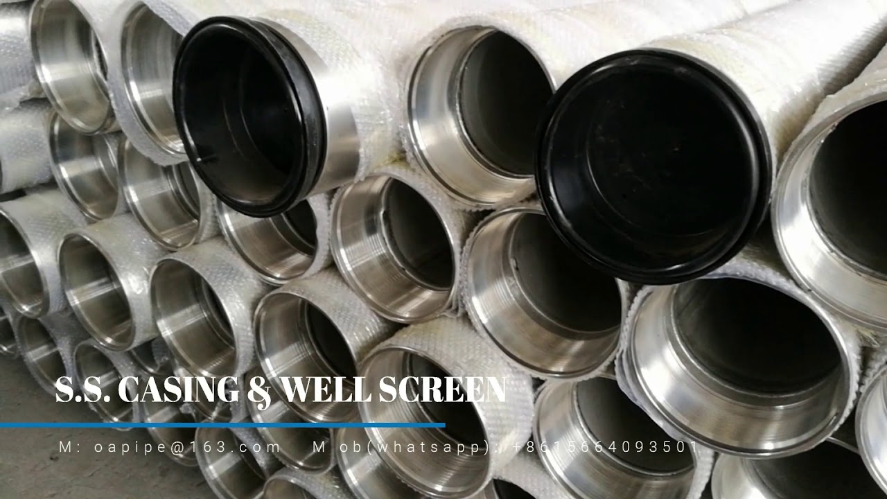 stainless steel casing and well screen