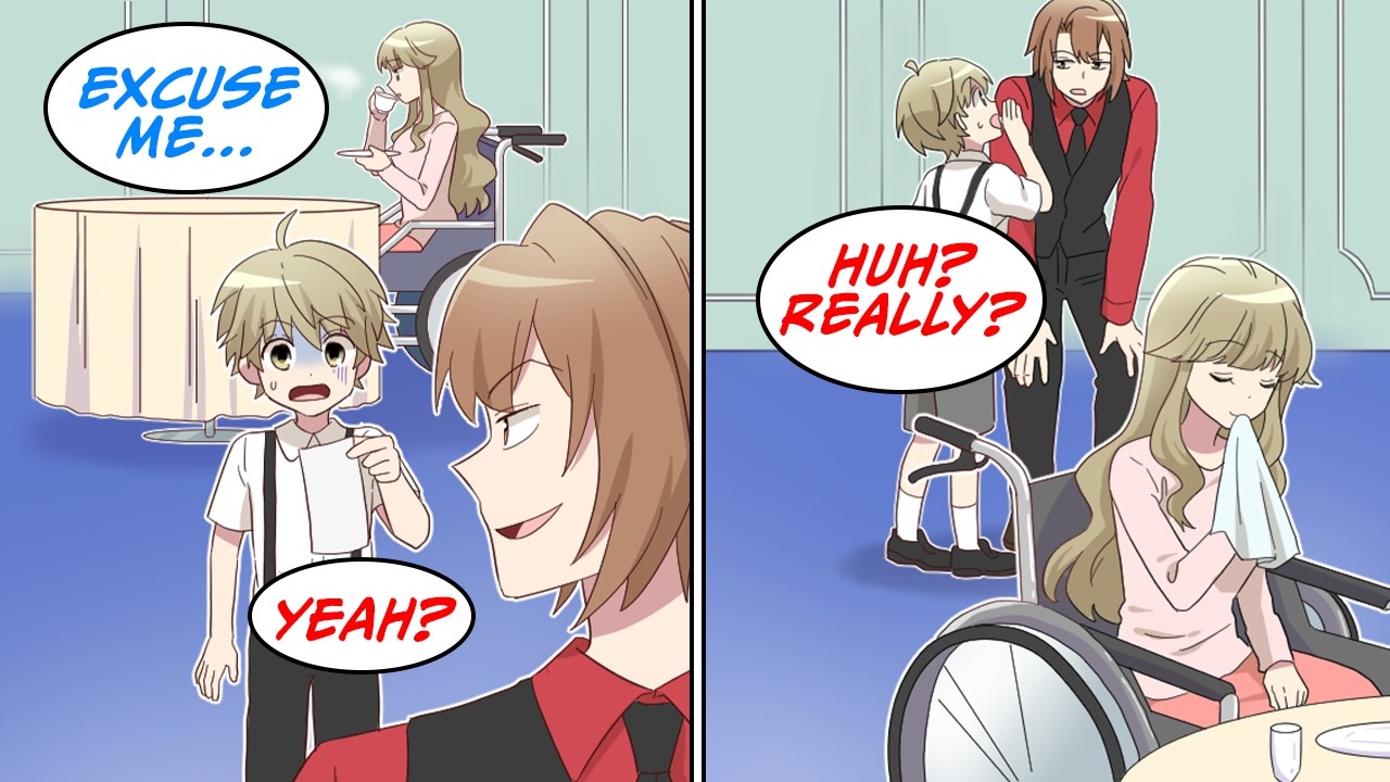 I went to a fancy restaurant for dinner with my wheelchair-bound mom on my birthday [Manga Dub]